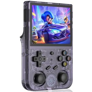 RG353V Retro Handheld Game with Dual OS Android 11 and Linux,RG353V with 64G TF Card Pre-Installed 4452 Games Supports 5G WiFi 4.2 Bluetooth Online Fighting,Streaming and HDMI