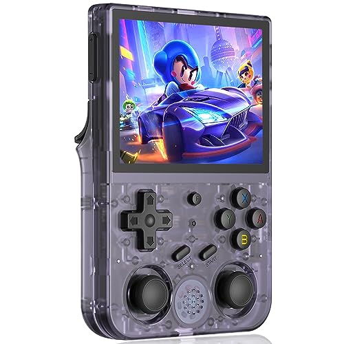 RG353V Retro Handheld Game with Dual OS Android 11 and Linux,RG353V with 64G TF Card Pre-Installed 4452 Games Supports 5G WiFi 4.2 Bluetooth Online Fighting,Streaming and HDMI