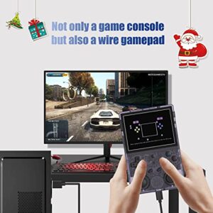 RG353V Retro Handheld Game with Dual OS Android 11 and Linux,RG353V with 64G TF Card Pre-Installed 4452 Games Supports 5G WiFi 4.2 Bluetooth Online Fighting,Streaming and HDMI