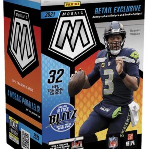 2021 Panini Mosaic Football 8-Pack Blaster Box - 32 Trading Cards