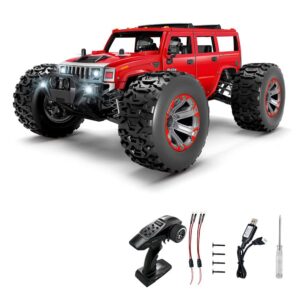 qiyhbvr 1/10 remote control car 50km/h 4wd rc car waterproof all terrain off-road climbing short course vehicle high speed rock crawler trucks for boys girls kids