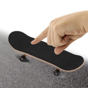 Finger Skateboard Fingerboard Gaming Set, 1Pc Solid Maple Wood Mini Fingerboard Ball Bearing Wheels, Professional Mini Skateboard Fingerboard with Storage Case, Finger Gaming Set