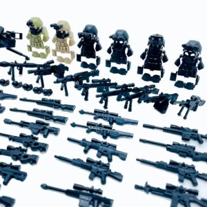 Taken All Weapons Guns Pack Military Toy Modern Police Battle Building Blocks Set Mini Sodiers Figures kit for Boys Age 6+ Gifts,Perfect Combination with Major Brands