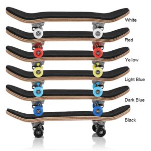 Finger Skateboard Fingerboard Gaming Set, 1Pc Solid Maple Wood Mini Fingerboard Ball Bearing Wheels, Professional Mini Skateboard Fingerboard with Storage Case, Finger Gaming Set