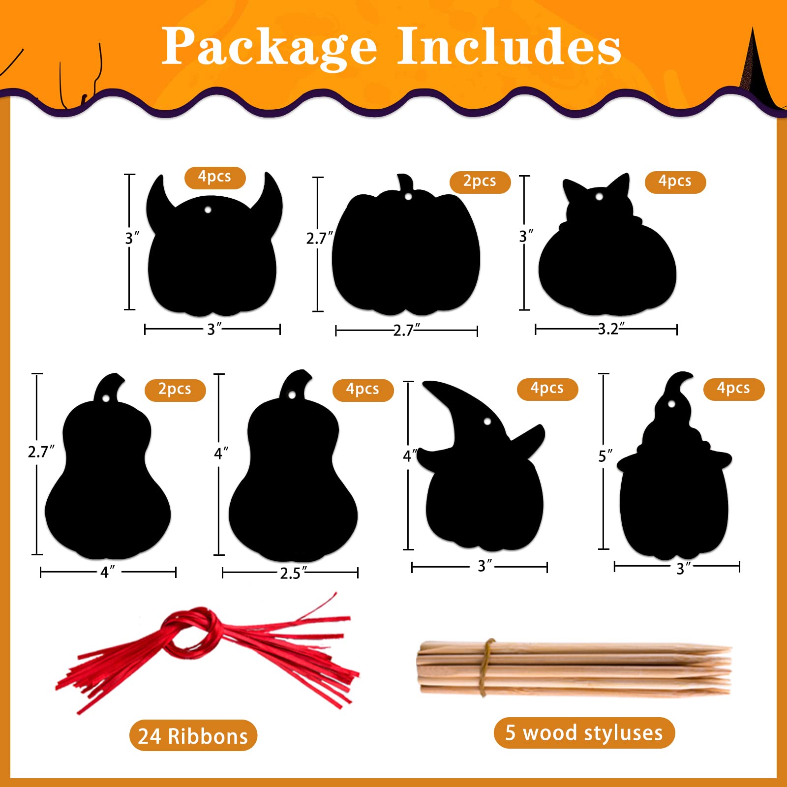 FaCraft Halloween Scratch Art for Kids 24pcs Pumpkins Cat Witch Ghost Rainbow Scratch Art Paper DIY Scratch Art Crafts for Classroom Family Halloween Thanksgiving Fall Party Games Favors