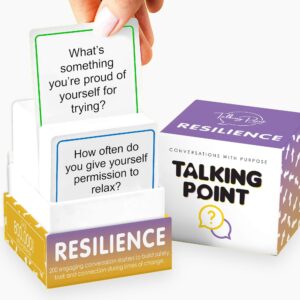 200 Resilience Conversation Starter Cards for Stronger Families - Build Trust, Safety and Connection Through Transitions or Life Changes - Deeper Discussion Parents Children's Therapy Icebreaker Game