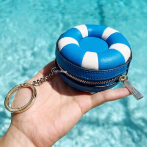 Kate Spade Other Splash Pool Float Key Ring Coin Case K7159 Blue White Multi