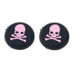 Silicone Skull Thumb Grip Cap Gamepad Joystick Cover Case for Sony PS3 PS4 Slim Pro Xbox One Xbox 360 Controller (Pink)