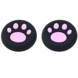 Silicone Thumb Grip Cap Gamepad Joystick Cover Case for Sony PS3 PS4 Slim Pro Xbox One 360 Controller Cat Paw（Pink）