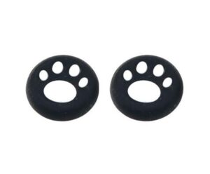 silicone thumb grip cap gamepad joystick cover case for sony ps3 ps4 slim pro xbox one 360 controller cat paw（white）