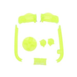 Full Buttons L R A B Buttons Frame for Gameboy Advance GBA D-Pads Power ON Off Buttons (Clear Yellow)