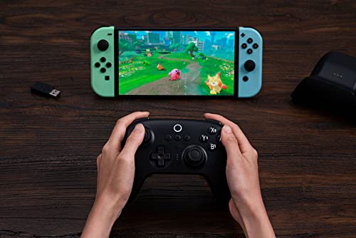 8Bitdo Ultimate Bluetooth Controller with Charging Dock for Switch and Windows, Black