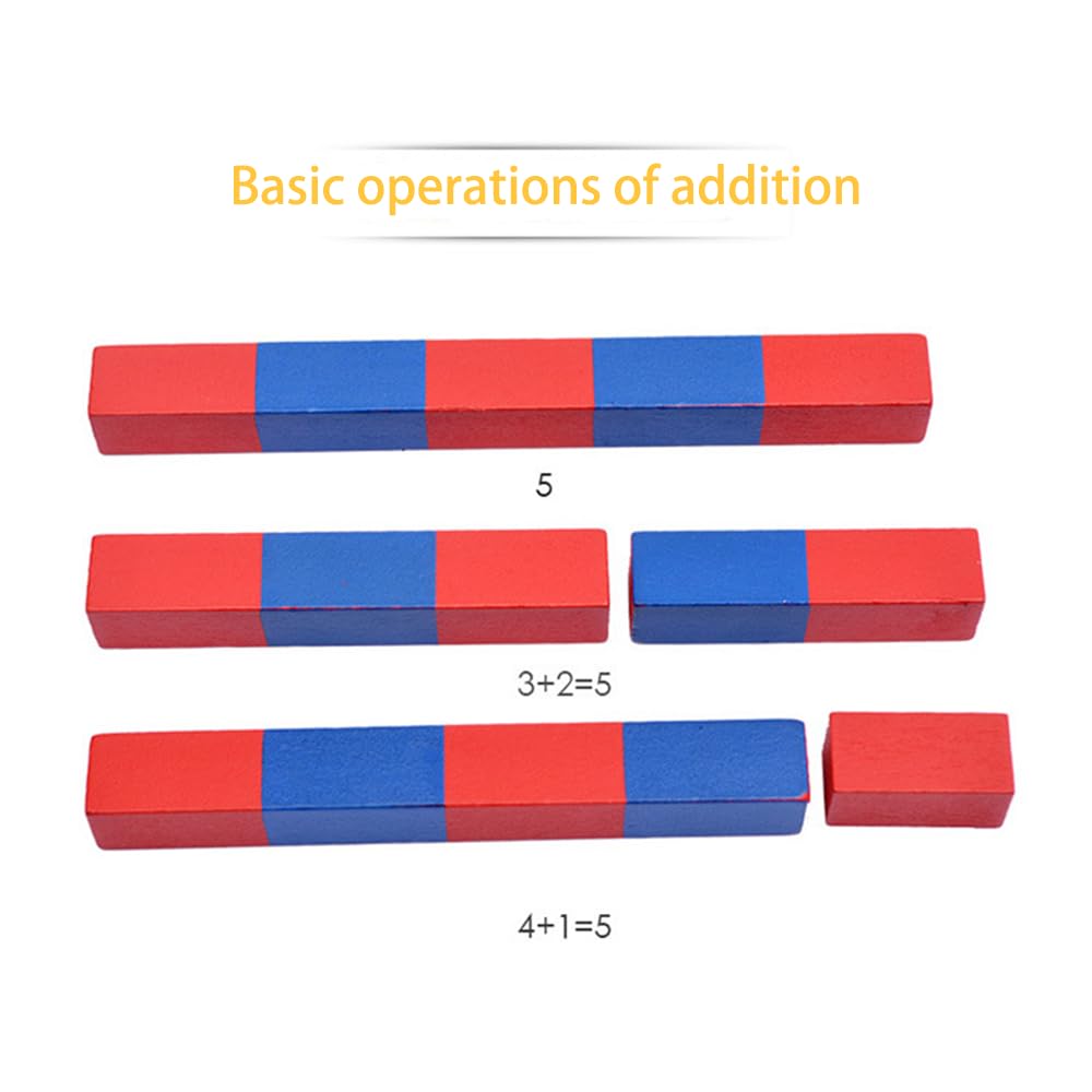 Jerliflyer Numerical rods, Elite Montessori Small Number cuisenaire rods,Elite Montessori