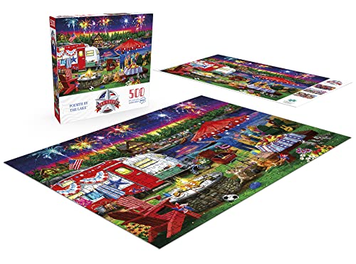 Buffalo Games - Fourth by The Lake - 500 Piece Jigsaw Puzzle