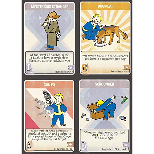 Modiphius Entertainment Fallout: The Roleplaying Game Perk Cards - RPG Accessory, Roleplaying Game