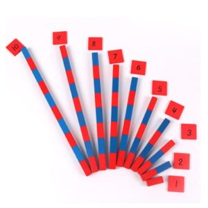 jerliflyer numerical rods, elite montessori small number cuisenaire rods,elite montessori