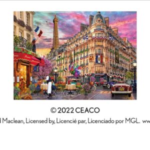 Ceaco - David Maclean - Cities - Bonjour Paris - 1000 Piece Jigsaw Puzzle