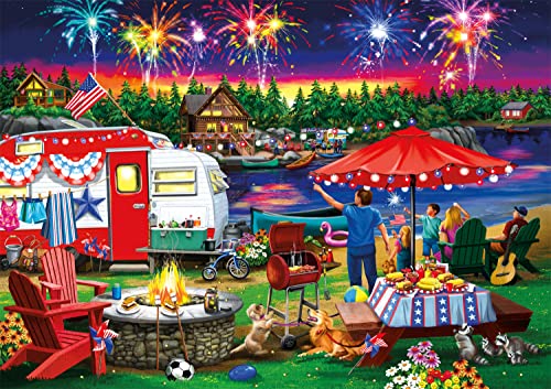 Buffalo Games - Fourth by The Lake - 500 Piece Jigsaw Puzzle