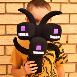 EASELR WeightedPlush 13 Inch Withe Plush Toys, Game Black Stuffed Plushie Doll Gift for Collectible Decoration Kids Game Fans