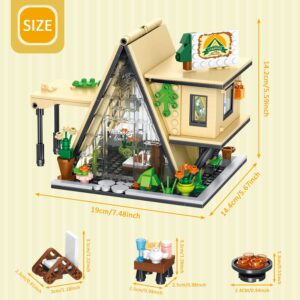 PinkBee Friends Beach Glamping Set Girls Camping Tent Flower House Building Block Kits Who Love Nature Toys and Popular Glamping Trips Christmas Xmas Birthday Gifts for Adults Kids 8-12 6-12 7-9