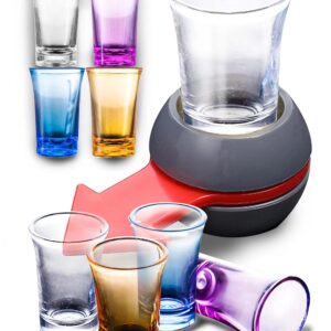 Shot Spinner,Spin The Shot,Shot Glasses,Spin The Bottle,Fun Party Game,Portable