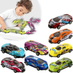 8PCS Stunt Toy Cars, 2022 Upgrade Children's Stunt Alloy Toy Car, Pull Back Catapult Stunt Toy Car, Creativity 360 Degree Jumping Flip Stunt Toy Cars Mini Model Cars for 3-6 Year Kids Boys