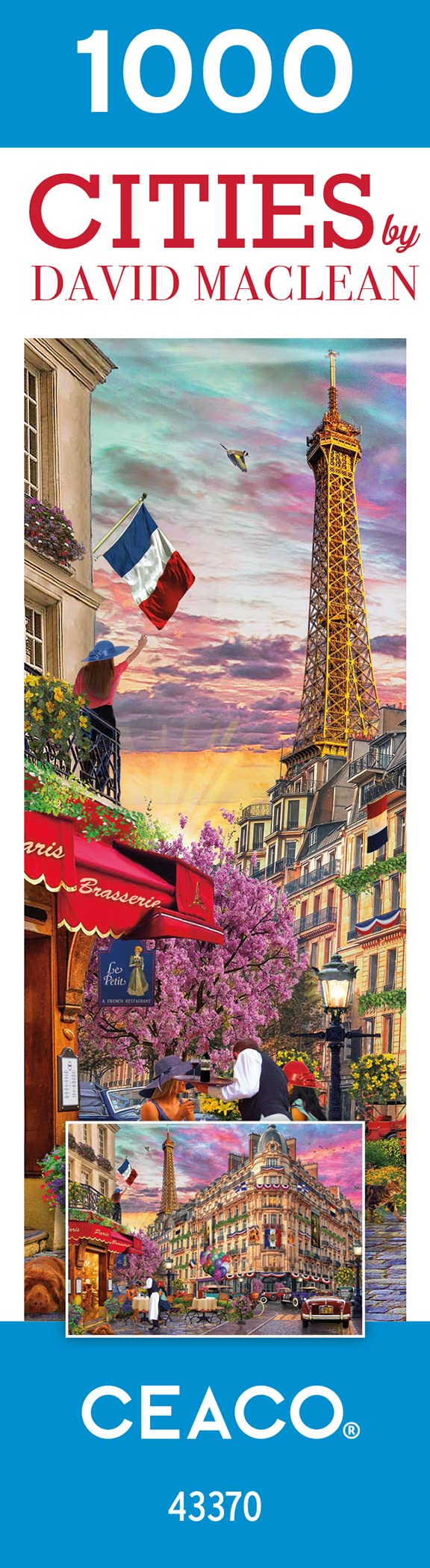 Ceaco - David Maclean - Cities - Bonjour Paris - 1000 Piece Jigsaw Puzzle