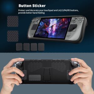 Mayfan Kickstand for Steam Deck, Soft TPU Protective Cover Case for Steam Deck Stand with Button Stickers