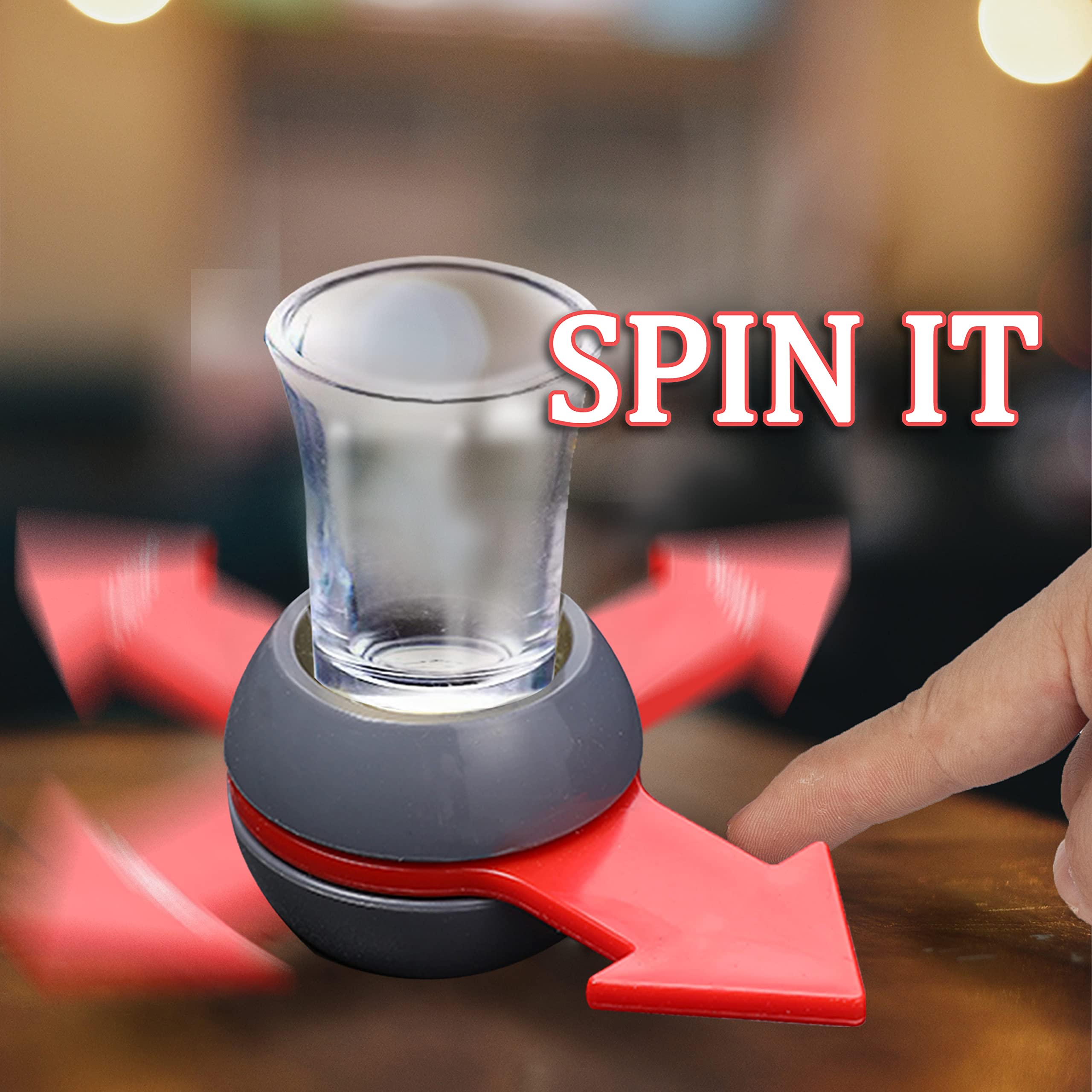 Shot Spinner,Spin The Shot,Shot Glasses,Spin The Bottle,Fun Party Game,Portable