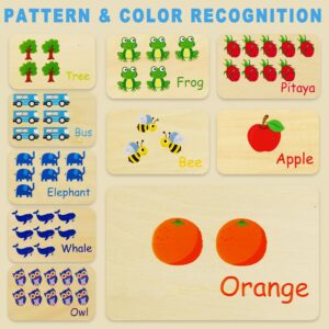 Wooden Number Counting Peg Board, Montessori Kids Math counters, Montessori Counting Toys for 3 4 5 Years Old Kids, Toddler Preschool Learning Toys, Kindergarten Homeschool Autism Learning Materials