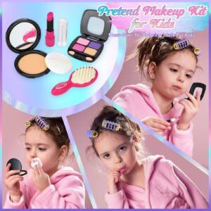 Play Toddler Girls Purse, Toddler Girl Toys Age 3-5 4-5 6-8 Kids Toys Purse Set, Pretend Makeup Kit, Phone, Princess Pretend Play Girl Toys for 3 4 5 6 7 Year Old, Birthday Gifts for Girl Age 3-5