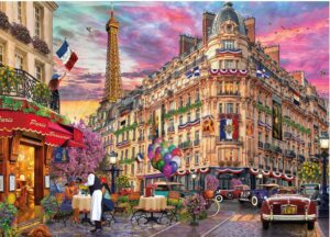 ceaco - david maclean - cities - bonjour paris - 1000 piece jigsaw puzzle