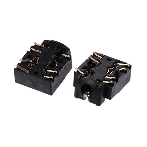 2Pcs 3.5mm Headset Jack Socket Headphone Plug Port Replacement for Xbox One S Controller