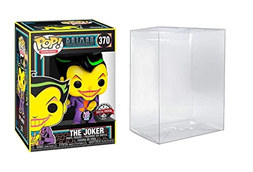 Funko Pop! Black Light The Joker 370 Exclusive Bundled with Pop Protector