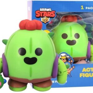 P.M.I. Brawl Stars Action Figure | Spike Cactus Figure | 4.5-Inch-Tall Collectibles | Brawl Stars Toy Figurine| Ofically Licensed Toys, Supercell, Gift for Video Gamer - Articulated Figure