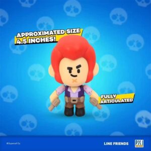 P.M.I. Brawl Stars Action Figure | Colt Figure | 4.5-Inch-Tall Collectibles | Brawl Stars Toy Figurine| Ofically Licensed Toys, Supercell, Gift for Video Gamer - Articulated Figure