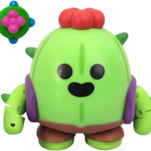 P.M.I. Brawl Stars Action Figure | Spike Cactus Figure | 4.5-Inch-Tall Collectibles | Brawl Stars Toy Figurine| Ofically Licensed Toys, Supercell, Gift for Video Gamer - Articulated Figure