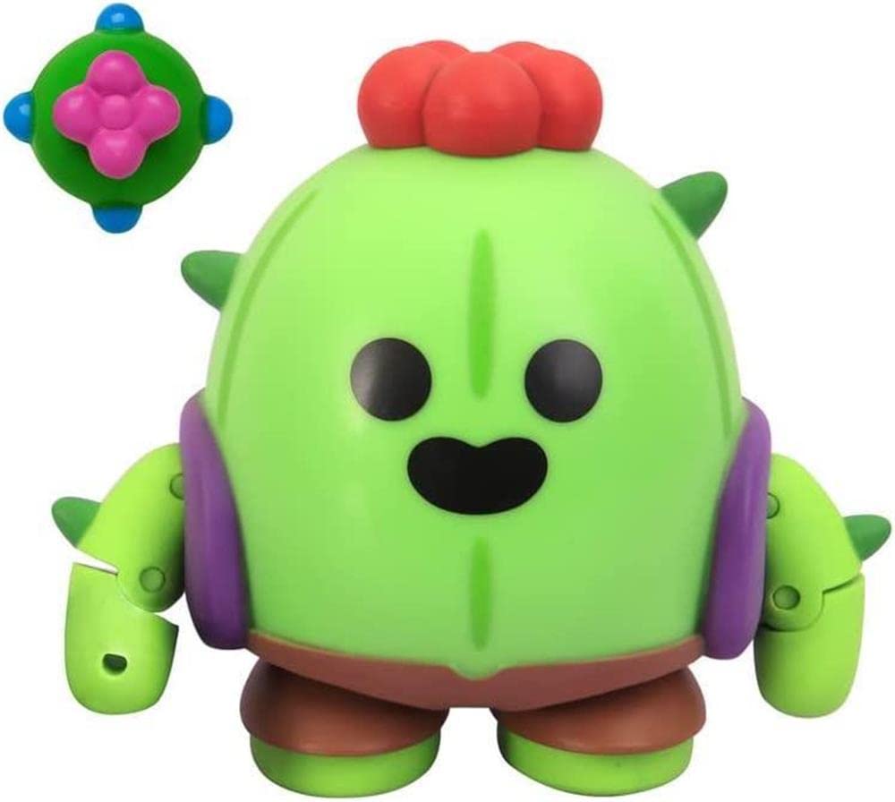 P.M.I. Brawl Stars Action Figure | Spike Cactus Figure | 4.5-Inch-Tall Collectibles | Brawl Stars Toy Figurine| Ofically Licensed Toys, Supercell, Gift for Video Gamer - Articulated Figure