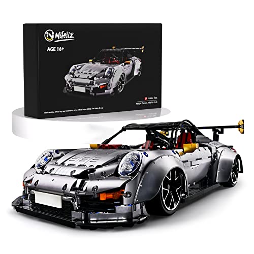 Nifeliz Sports Car 977, GTZ RS Racing Model Toy, Collectible Building Kit for Adults (3,389 Pieces)