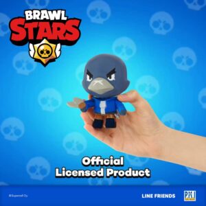 P.M.I. Brawl Stars Action Figure | Crow Figure | 4.5-Inch-Tall Collectibles | Brawl Stars Toy Figurine| Ofically Licensed Toys, Supercell, Gift for Video Gamer - Articulated Figure