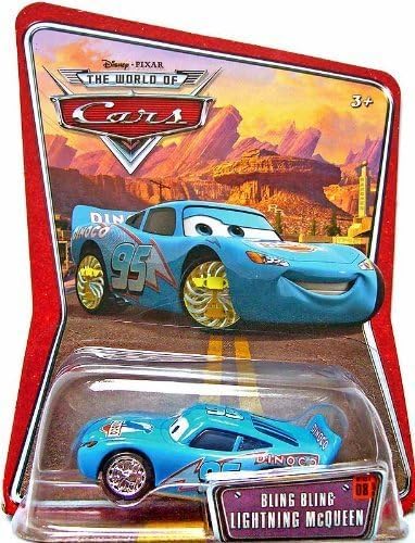 Disney Pixar Cars Bling Bling Lightning McQueen - Metal Series 1:55 Scale