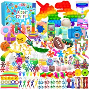 125 pack fidget toys assortment for kids 4-8-12,stress&anxiety relief toys for party favors,treasure box fillers,classroom prizes rewards,carnival,pinata stuffers