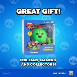 P.M.I. Brawl Stars Action Figure | Spike Cactus Figure | 4.5-Inch-Tall Collectibles | Brawl Stars Toy Figurine| Ofically Licensed Toys, Supercell, Gift for Video Gamer - Articulated Figure