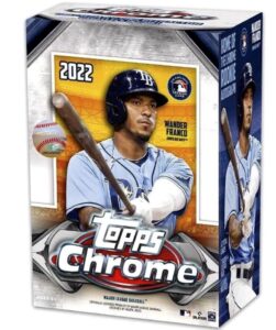 topps heritage 2022 chrome baseball blaster box - 32 baseball cards per box