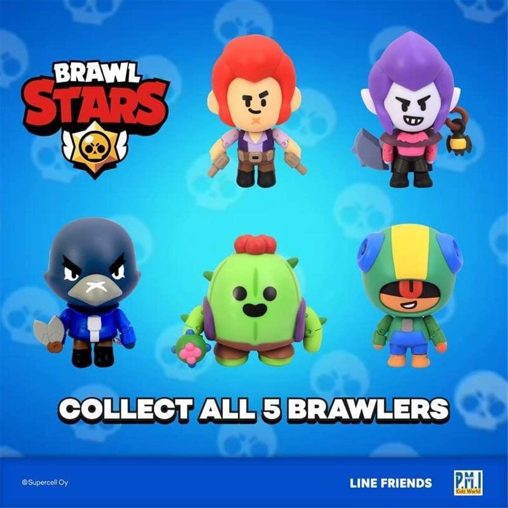 P.M.I. Brawl Stars Action Figure | Spike Cactus Figure | 4.5-Inch-Tall Collectibles | Brawl Stars Toy Figurine| Ofically Licensed Toys, Supercell, Gift for Video Gamer - Articulated Figure