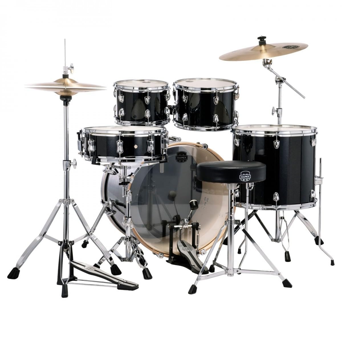 Mapex Venus 5-Piece Fusion VE5044FTC - Black Galaxy Sparkle