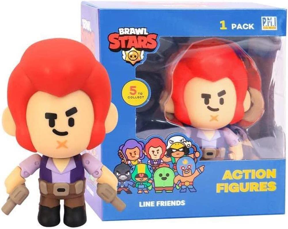 P.M.I. Brawl Stars Action Figure | Colt Figure | 4.5-Inch-Tall Collectibles | Brawl Stars Toy Figurine| Ofically Licensed Toys, Supercell, Gift for Video Gamer - Articulated Figure