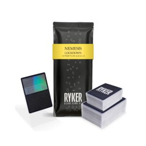 Ryker | Compatible with Nemesis: Lockdown Stretch Goals Card Sleeve Kit | Board Game Card Sleeves (Clear)