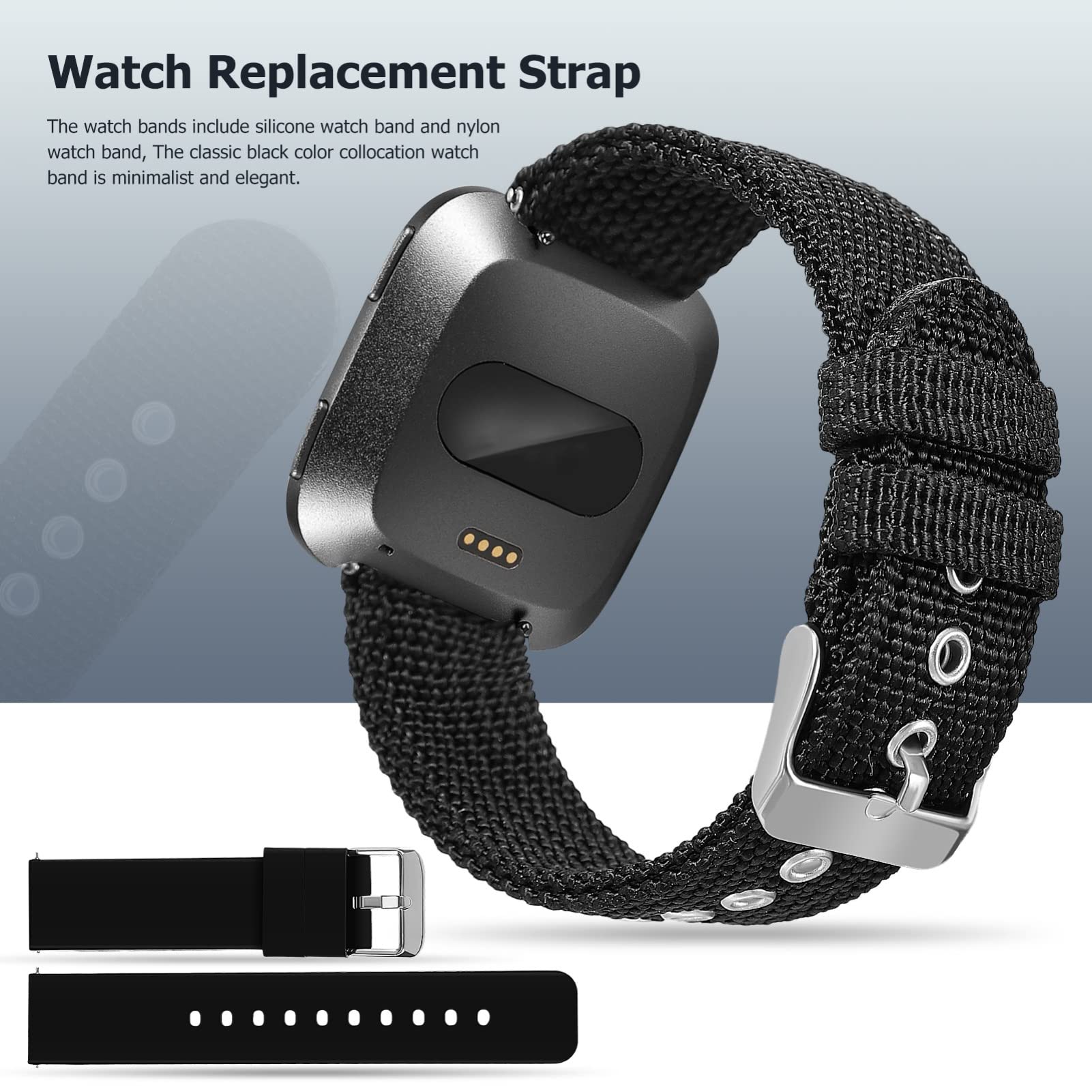 2pcs Strap Watch Band for Men Watch Band Replacement Men Watch Band Replacement Band 20mm Watch Band Replacement Watch Band Women's Watch Bands Quick Release Watch Band