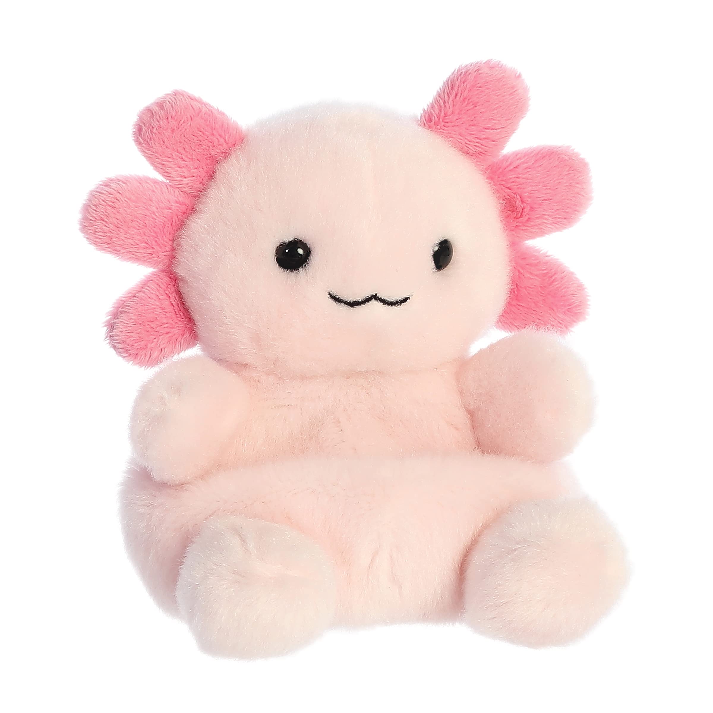 Aurora® Adorable Palm Pals™ Ax Axolotl™ Stuffed Animal - Pocket-Sized Play - Collectable Fun - Pink 5 Inches